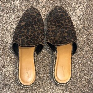 Leopard Print Mules